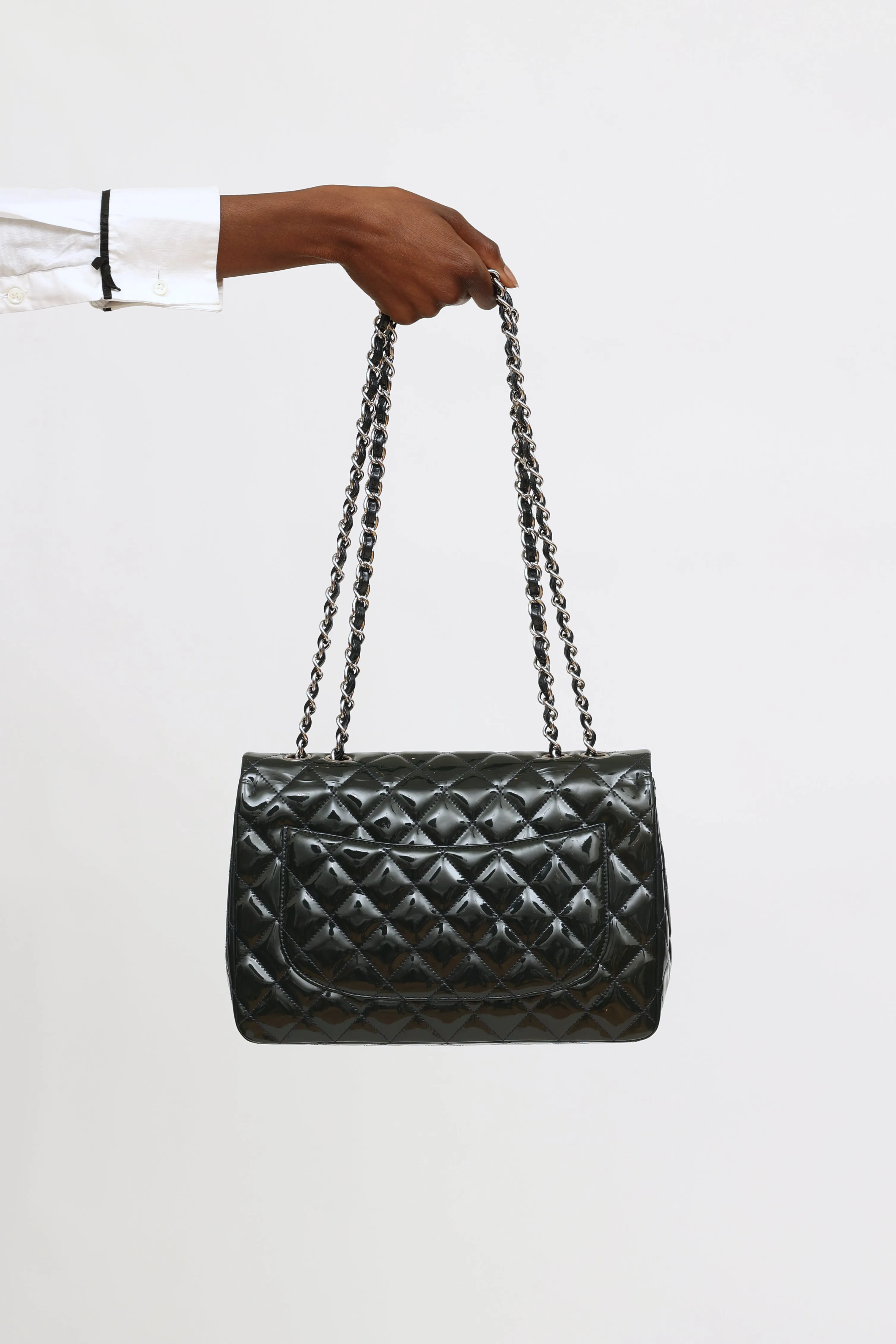 2009 - 2010 Deep Marine Patent Jumbo Single Flap Bag