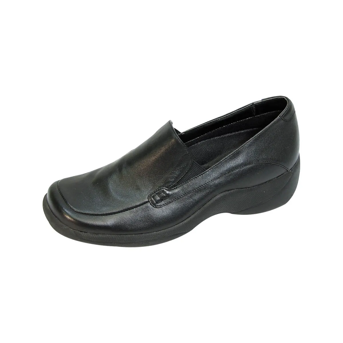 24 HOUR COMFORT Riley Women's Wide Width Leather Loafers