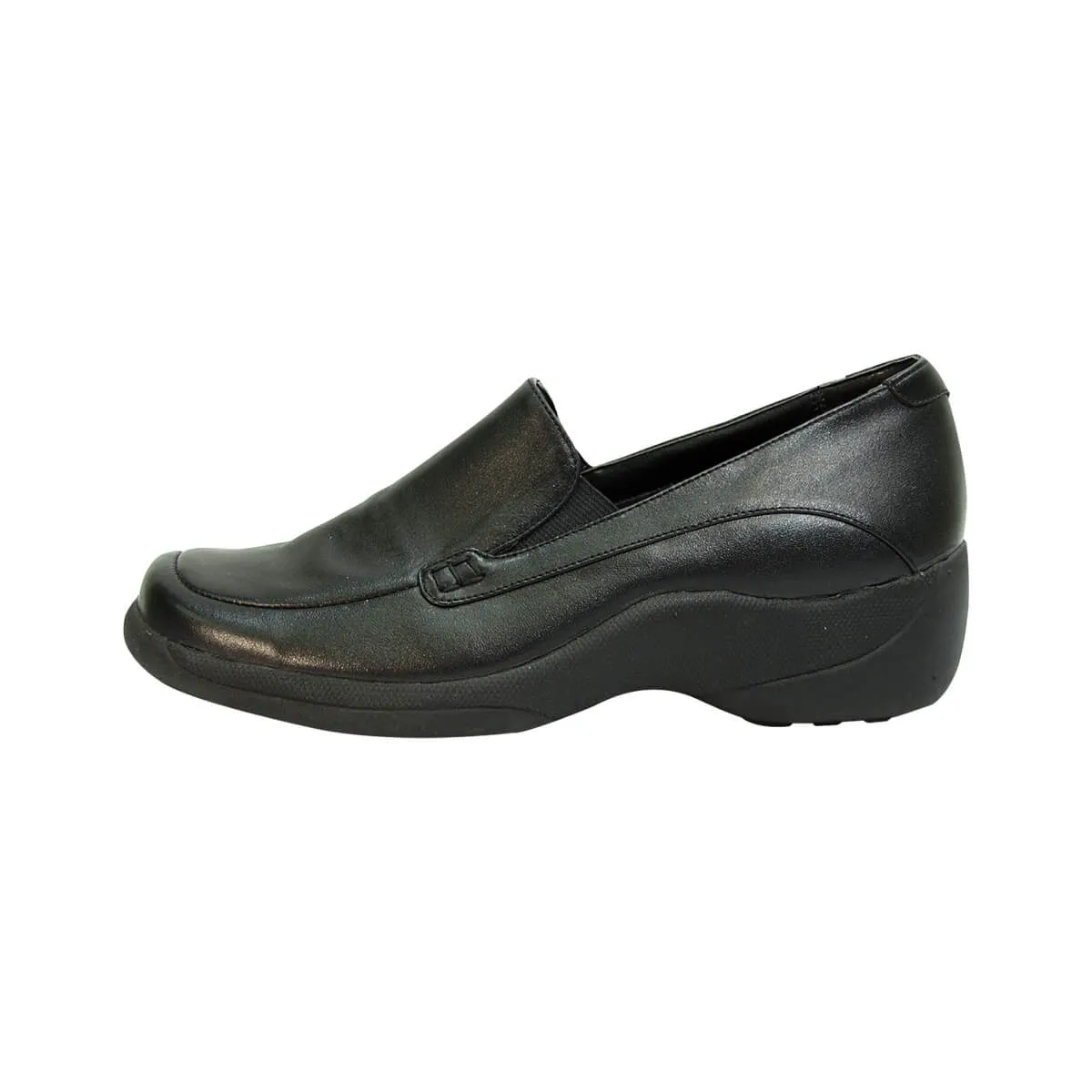 24 HOUR COMFORT Riley Women's Wide Width Leather Loafers