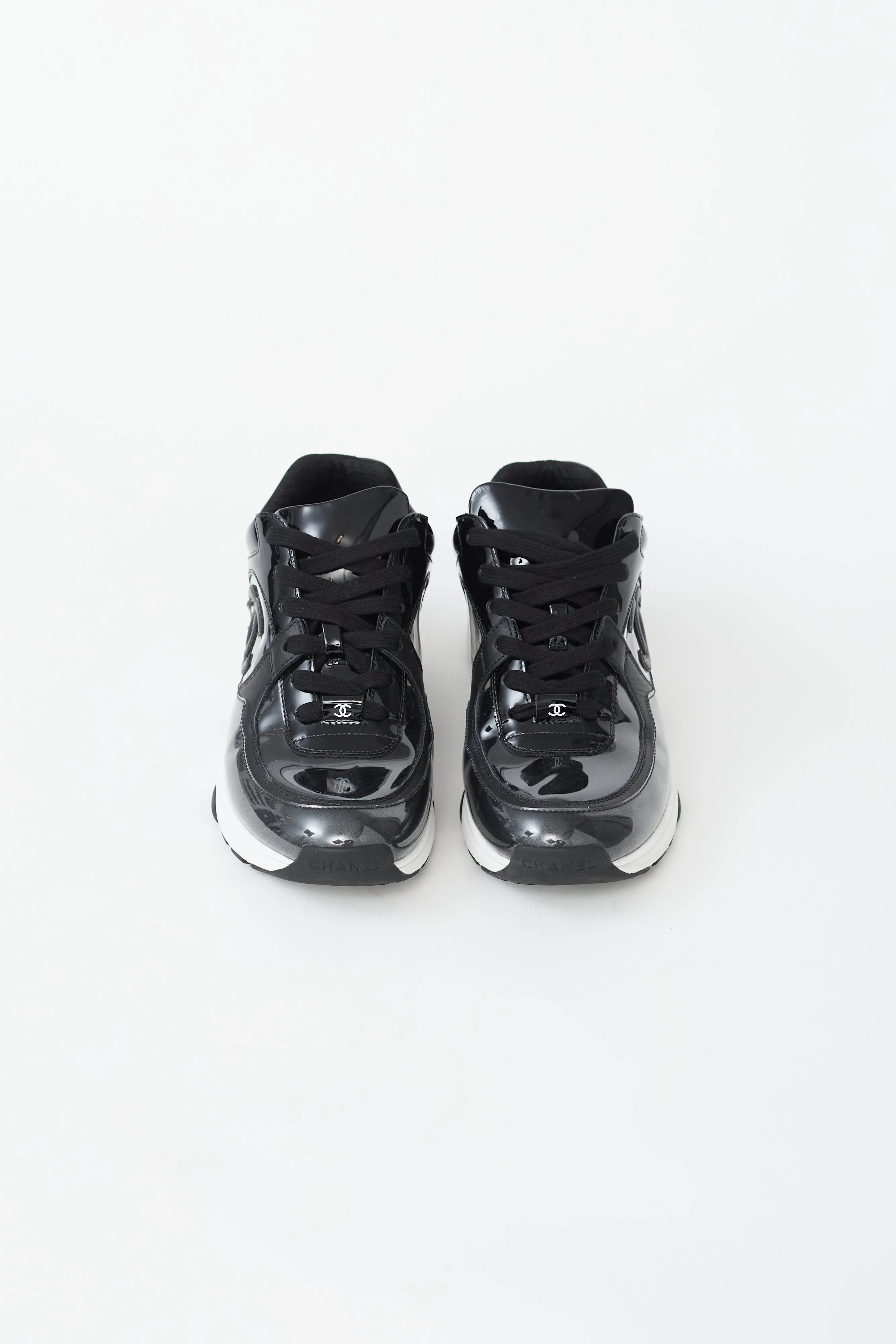 Black Patent & Clear PVC CC Sneaker