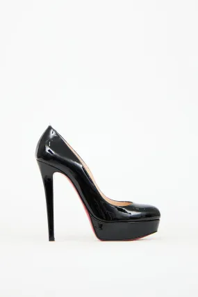 Black Patent Bianca Platform Pump