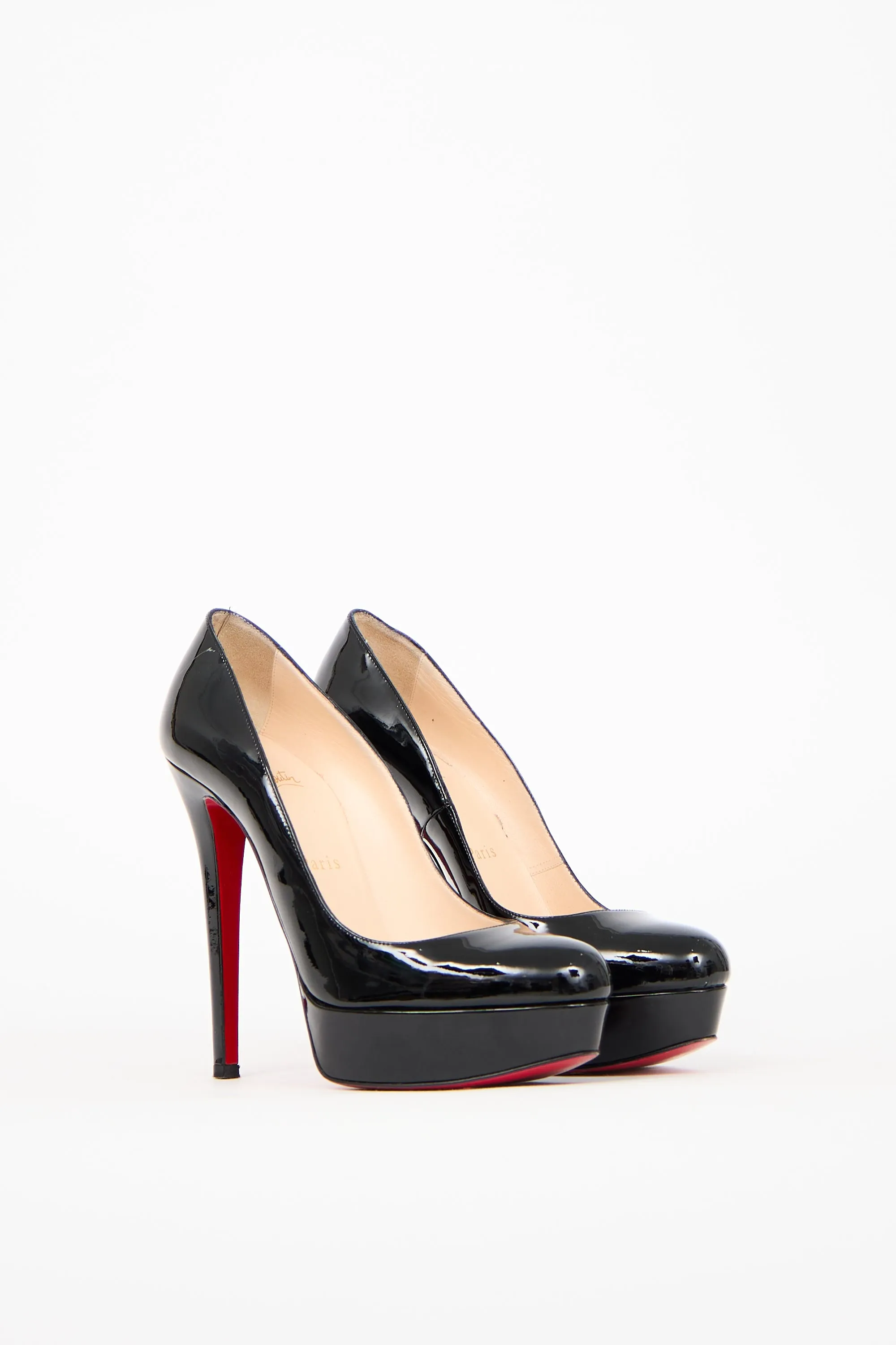 Black Patent Bianca Platform Pump