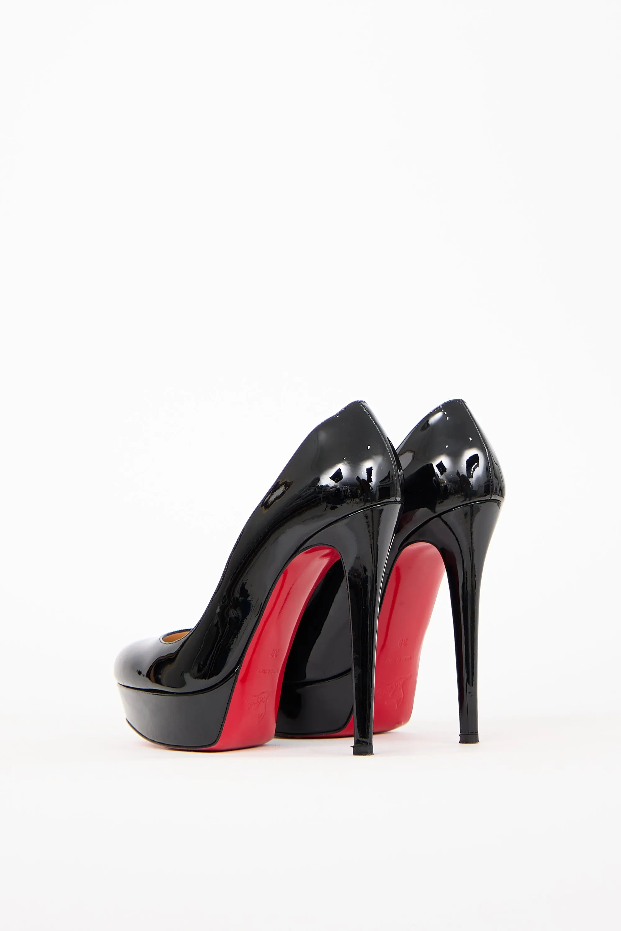 Black Patent Bianca Platform Pump