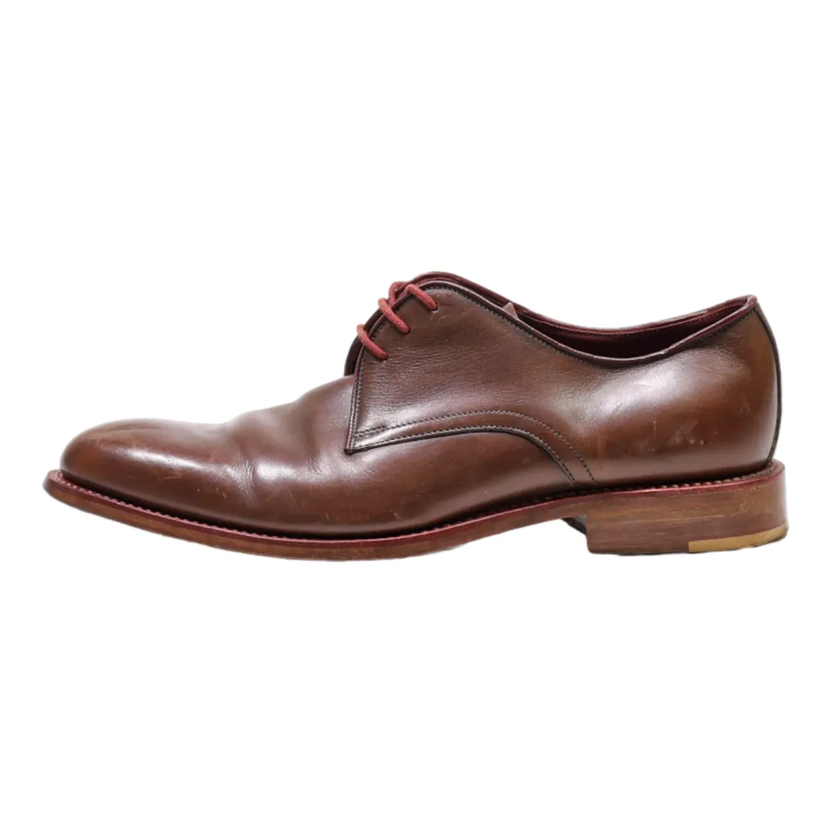 DESIGN LOAKE Oxford Shoes Brown Leather Mens UK 6.5