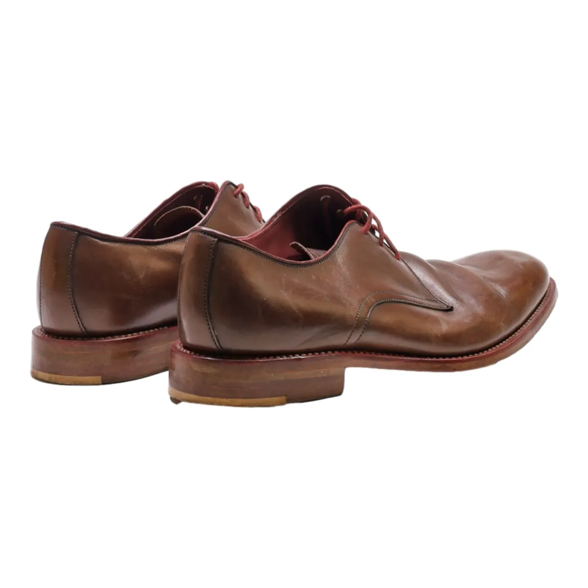 DESIGN LOAKE Oxford Shoes Brown Leather Mens UK 6.5