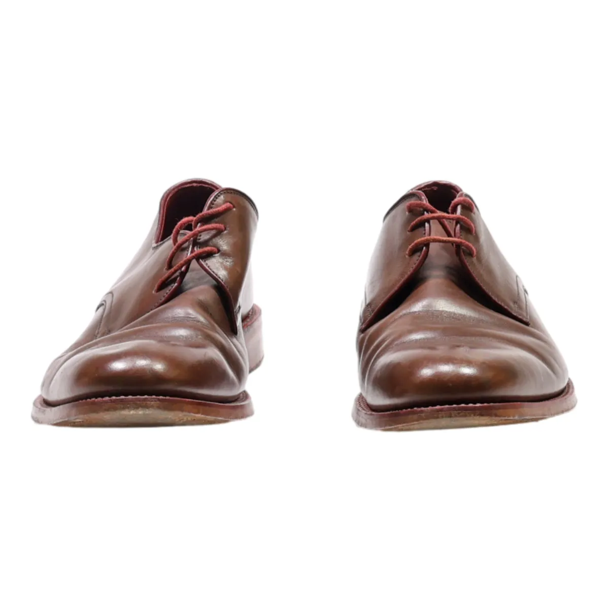 DESIGN LOAKE Oxford Shoes Brown Leather Mens UK 6.5