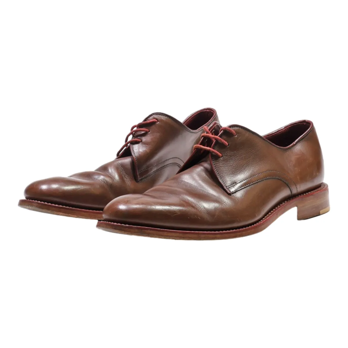 DESIGN LOAKE Oxford Shoes Brown Leather Mens UK 6.5