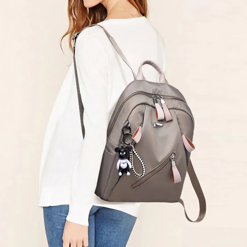 Durable Oxford Fashion Backpack for Women Small Travel Casual Daypack