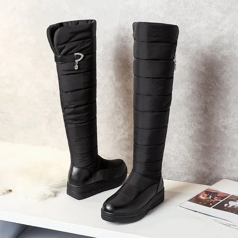 Dyavor Orthopedic Women Boot Over Knee High Warm Snowy Winter Boots