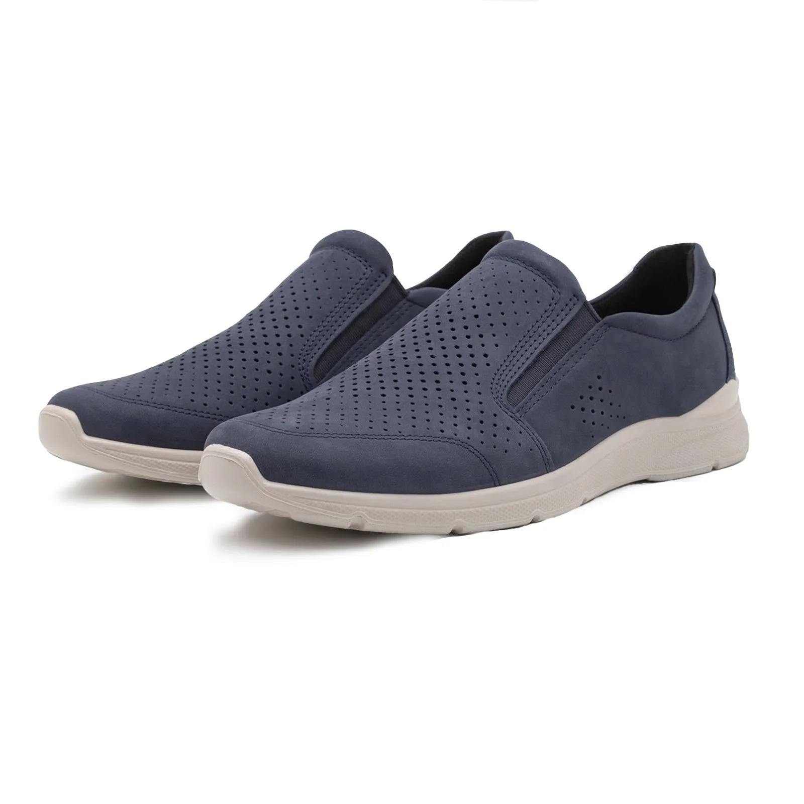Ecco Irving 511644 Nubuck Leather Men's Slip On Shoes