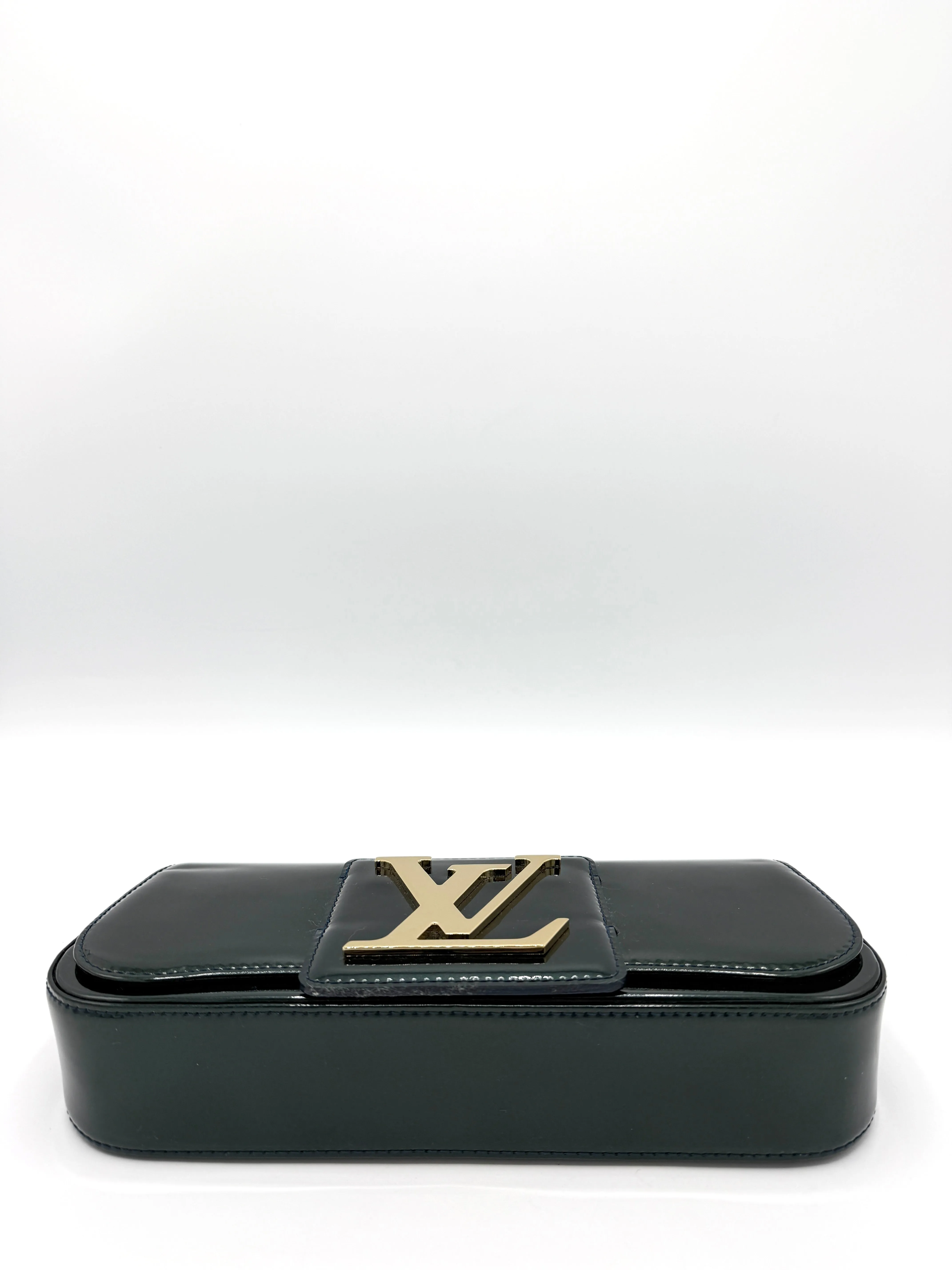 Emerald Green XL Patent Clutch