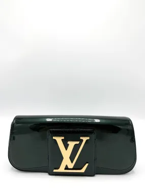 Emerald Green XL Patent Clutch