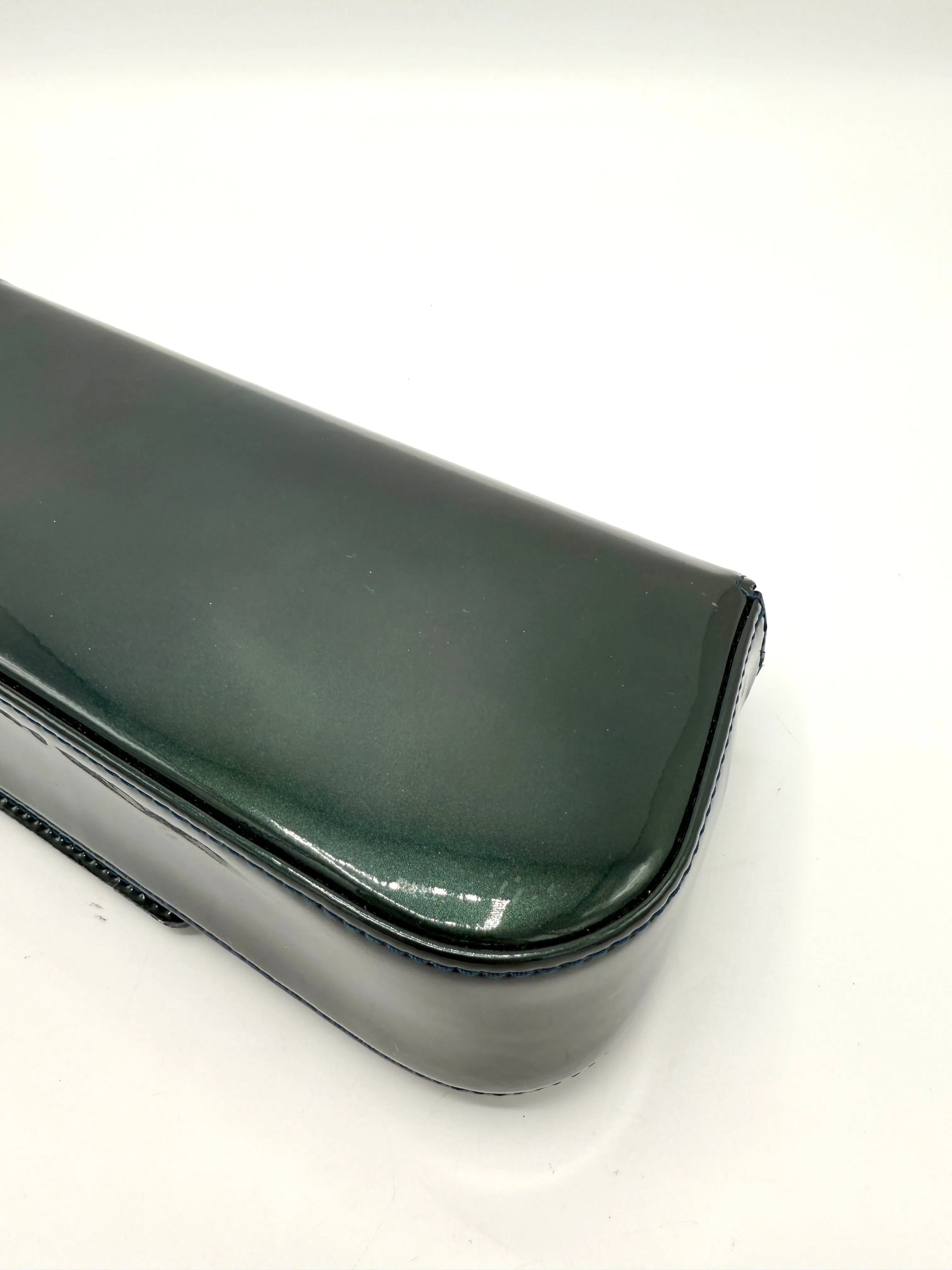 Emerald Green XL Patent Clutch