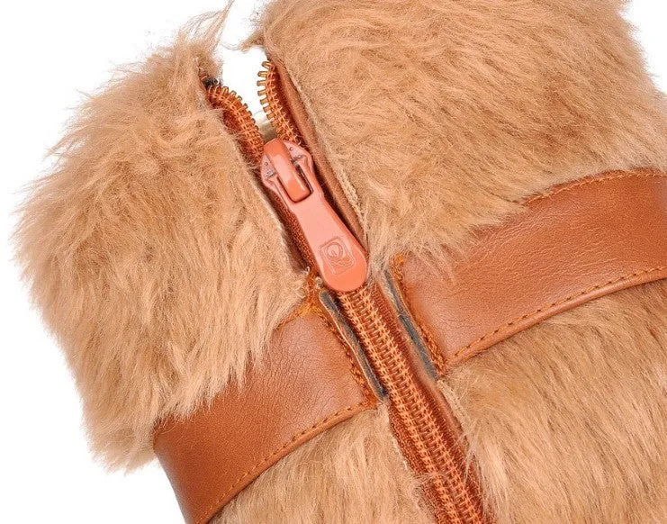 Fur Winter Warm Women's High Heels Boots