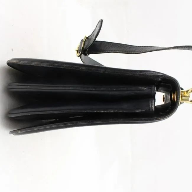 Gucci Vintage Midnight Blue Suede With Leather Trim Hobo Bag