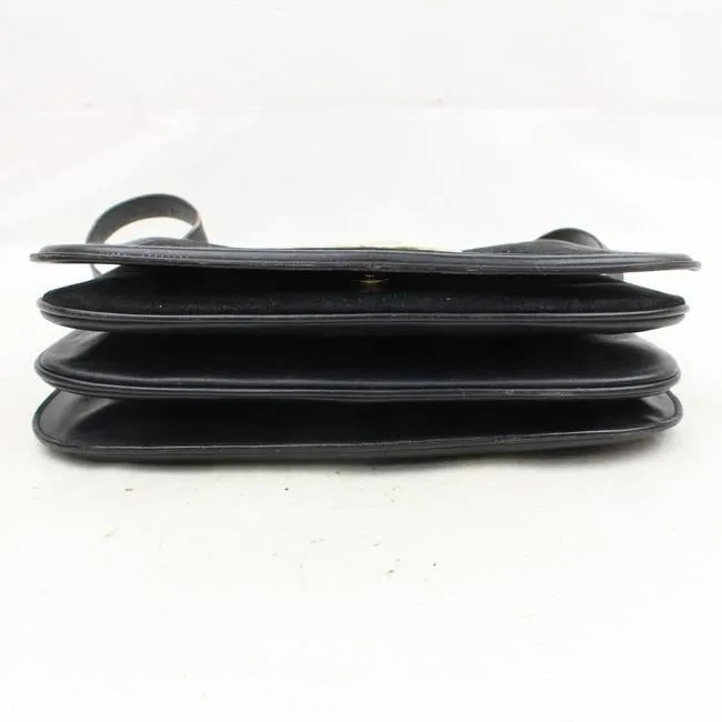Gucci Vintage Midnight Blue Suede With Leather Trim Hobo Bag