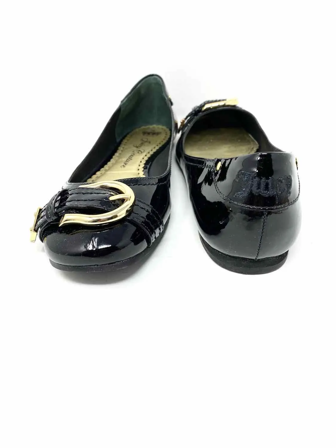 Juicy Couture Women's Black Patent Leather Size 12 Flats
