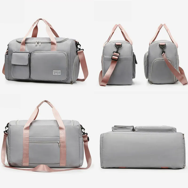 Large Capacity Waterproof Durable Sport Travel Duffel Bag With Shoes Compartment