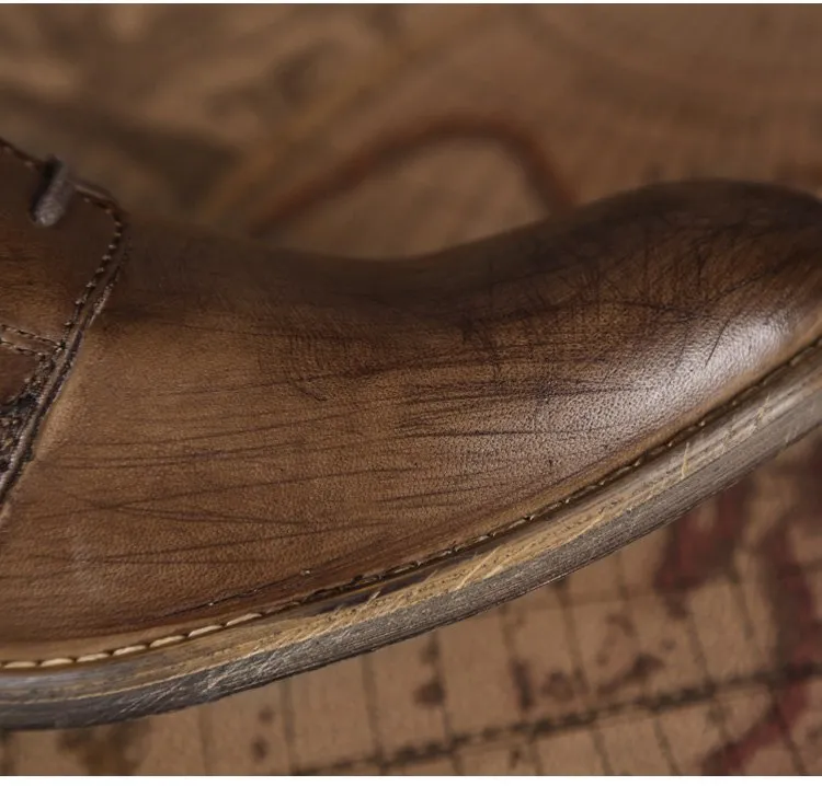 Men's Autumn/Winter Retro Leather British Style Oxford Shoes
