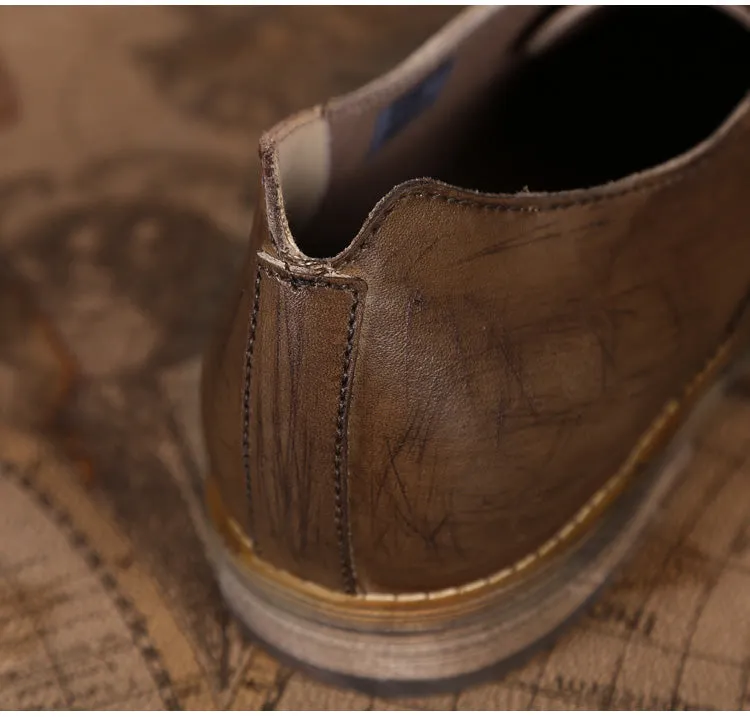 Men's Autumn/Winter Retro Leather British Style Oxford Shoes