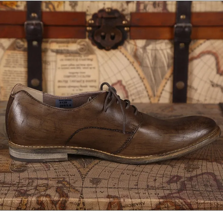 Men's Autumn/Winter Retro Leather British Style Oxford Shoes
