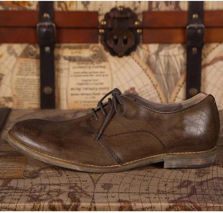Men's Autumn/Winter Retro Leather British Style Oxford Shoes