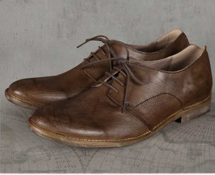 Men's Autumn/Winter Retro Leather British Style Oxford Shoes