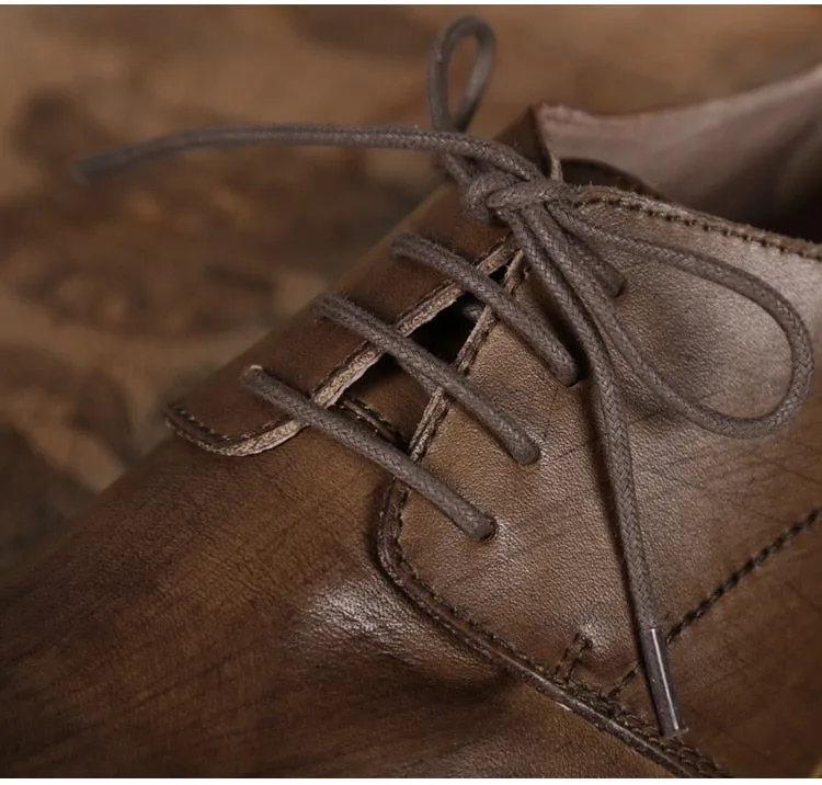 Men's Autumn/Winter Retro Leather British Style Oxford Shoes
