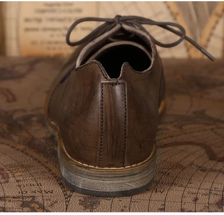 Men's Autumn/Winter Retro Leather British Style Oxford Shoes