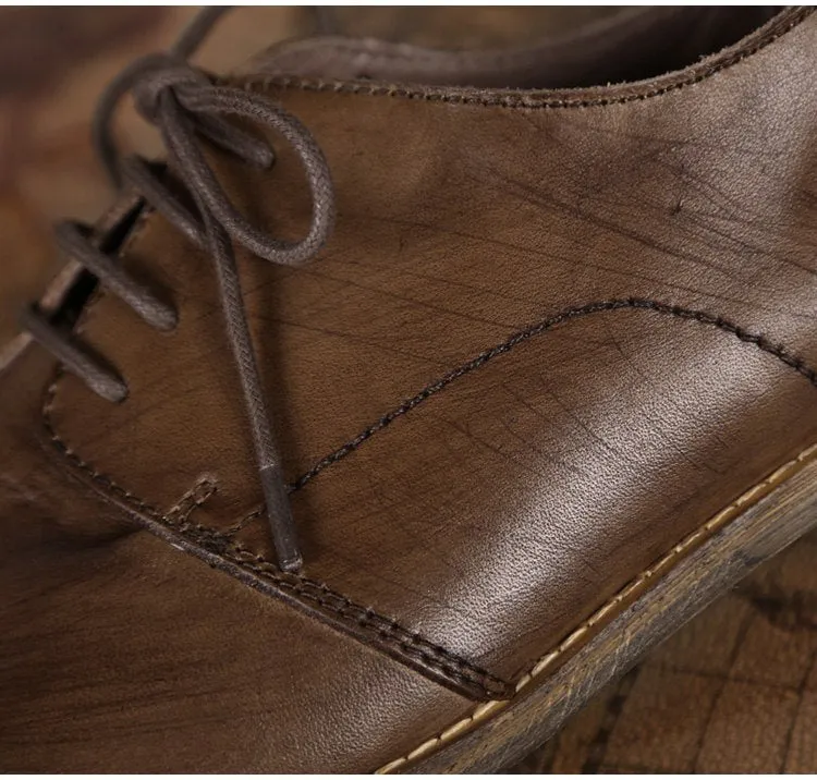 Men's Autumn/Winter Retro Leather British Style Oxford Shoes