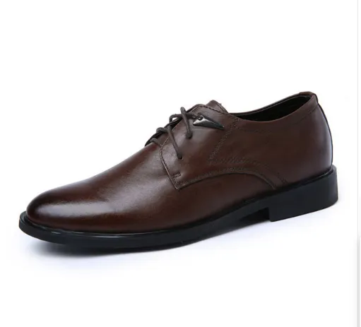Men's Winter Genuine Cowhide Oxfords Business Bridal Fashion Shoes
