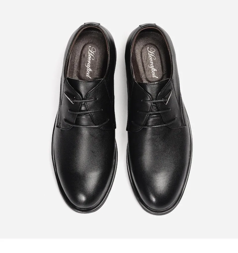 Men's Winter Genuine Cowhide Oxfords Business Bridal Fashion Shoes