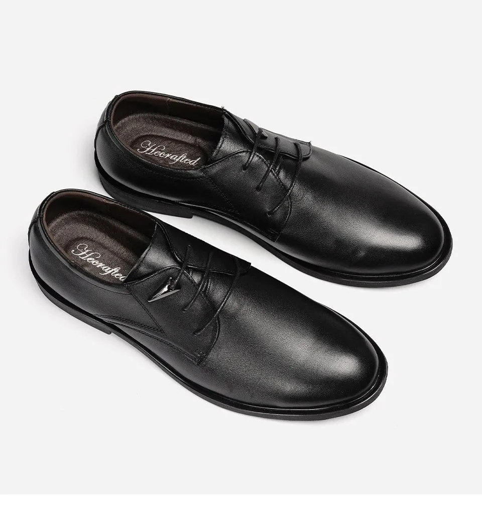 Men's Winter Genuine Cowhide Oxfords Business Bridal Fashion Shoes