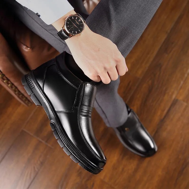 Men's Winter Leather Warm Boots