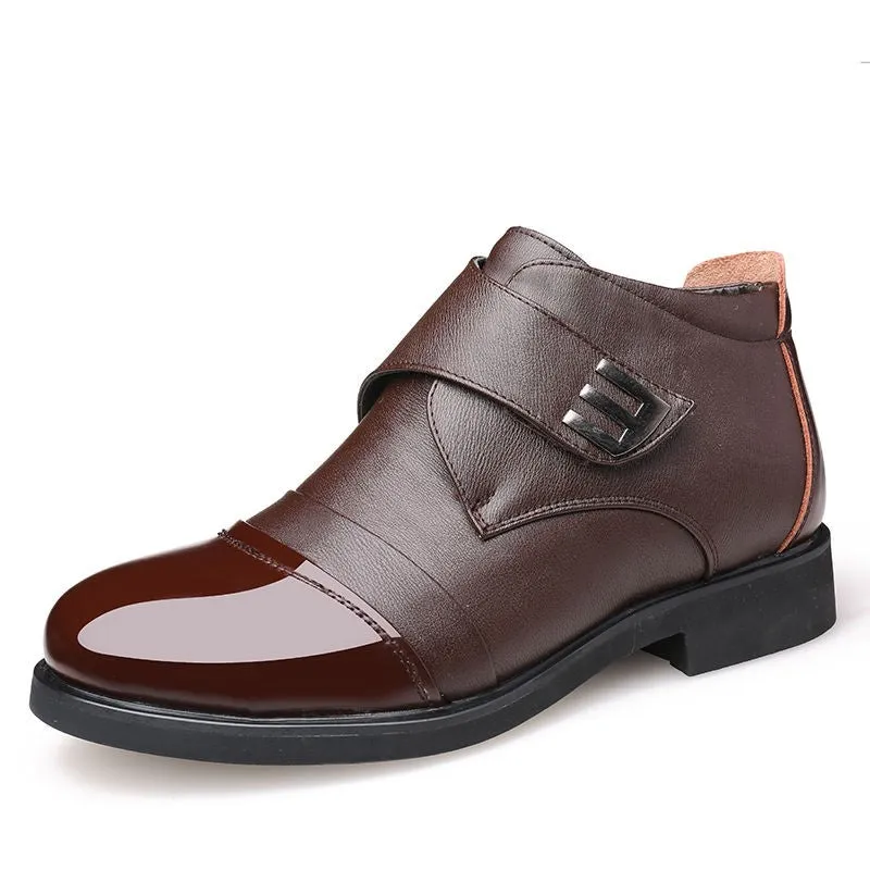Men's Winter Warm Genuine Leather Waterproof Boots | Plus Size