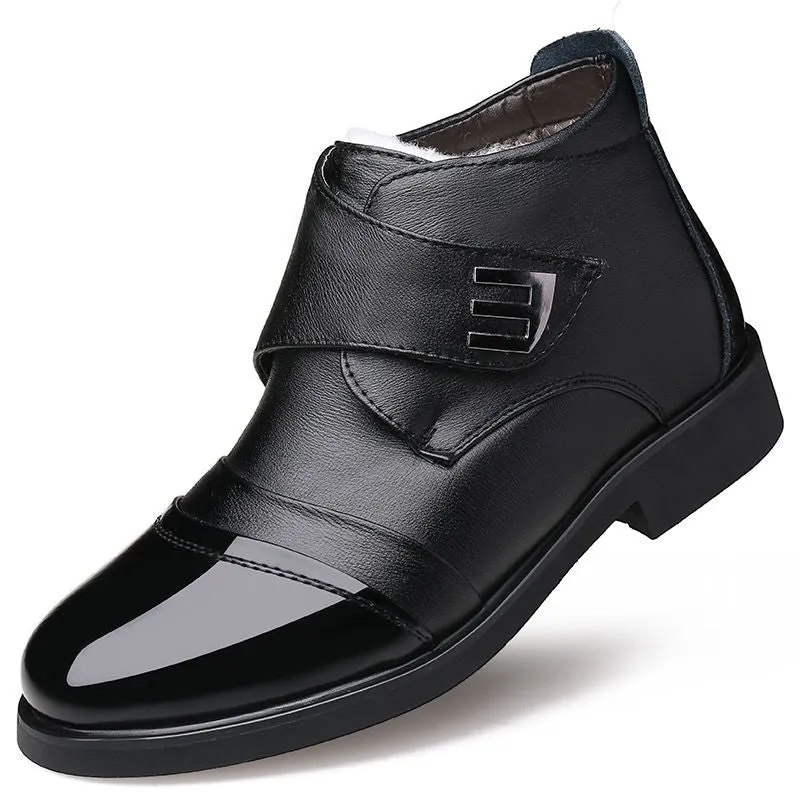 Men's Winter Warm Genuine Leather Waterproof Boots | Plus Size