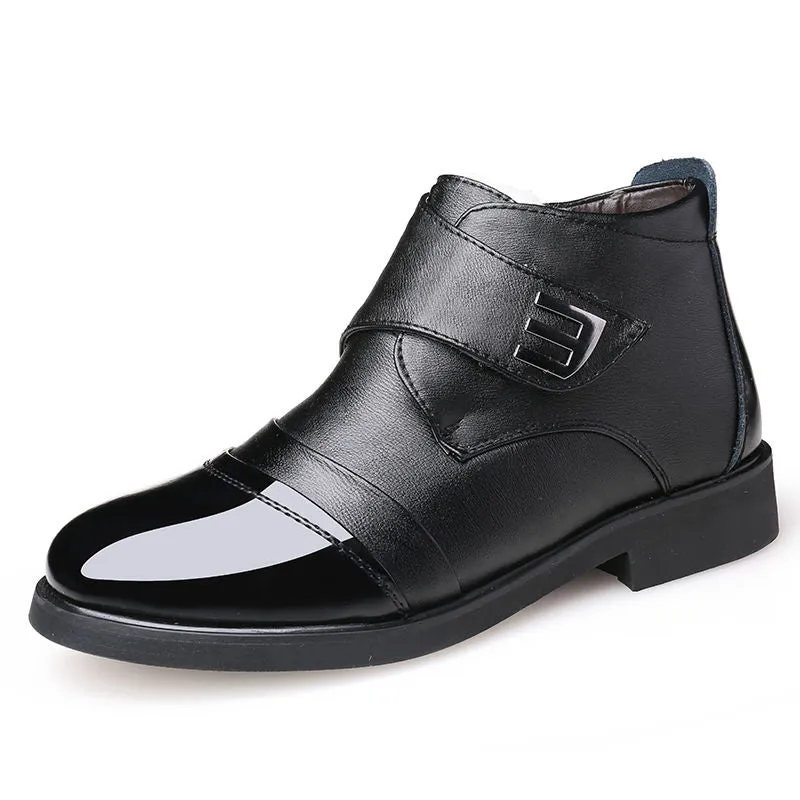 Men's Winter Warm Genuine Leather Waterproof Boots | Plus Size