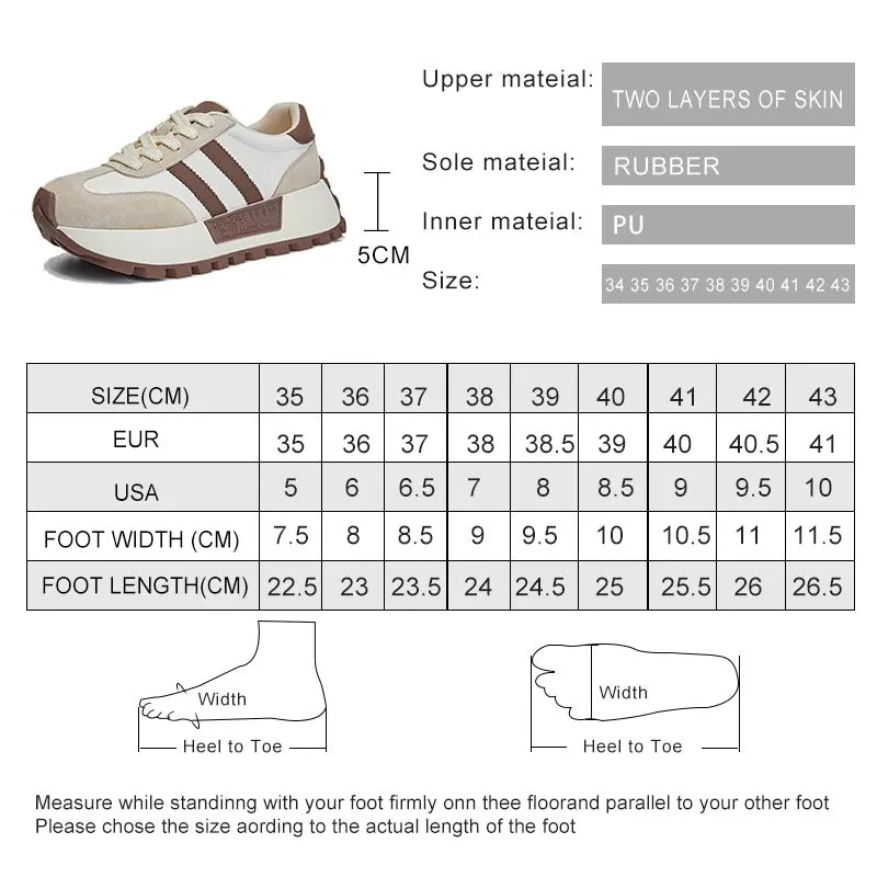 Odessa - Trendy Platform Sneakers for Women