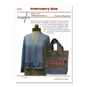 Summer Fun Embroidery Club Disk #116