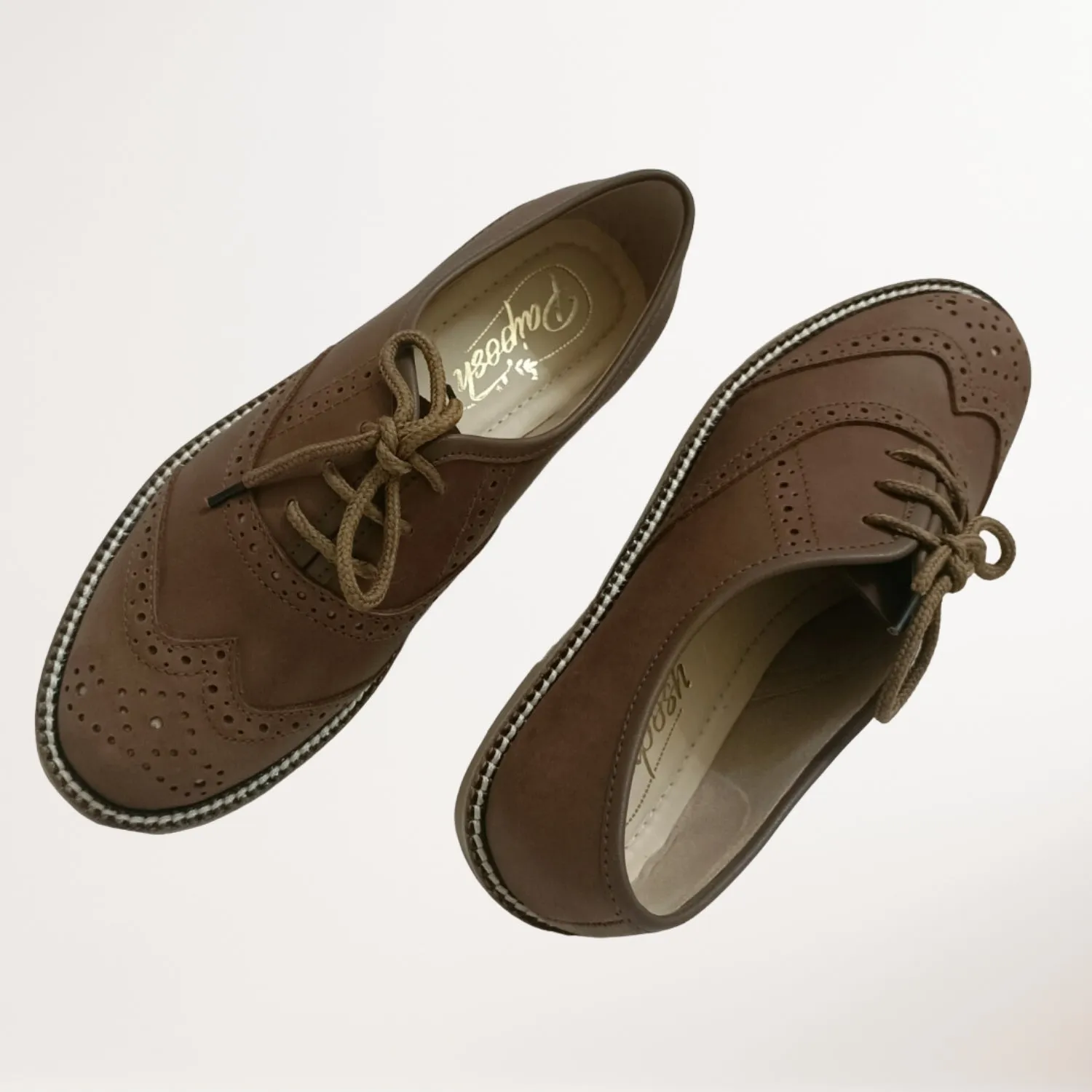 Tan  Oxford Brogues | Hand Crafted | Formal Shoes for Women | Comfortable