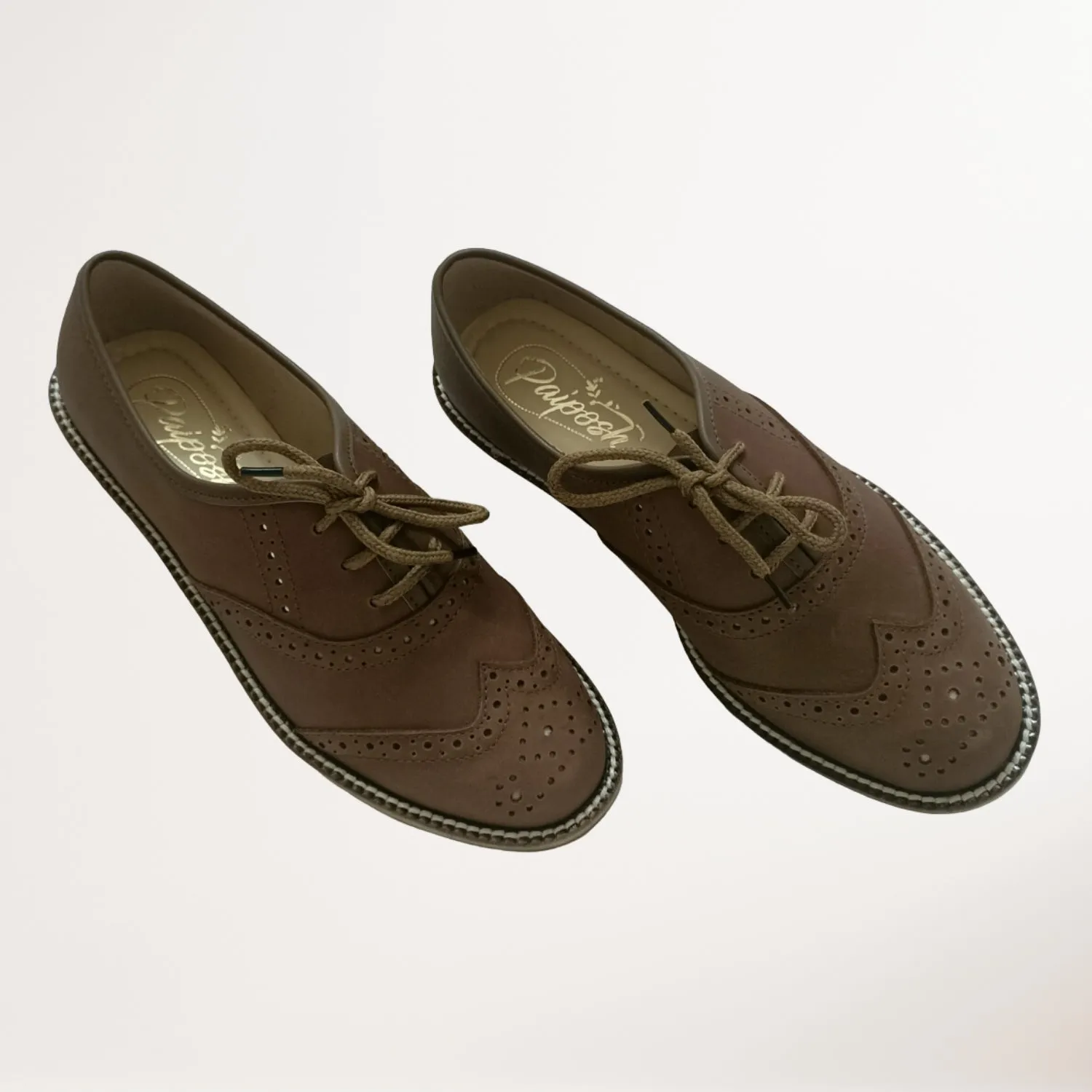 Tan  Oxford Brogues | Hand Crafted | Formal Shoes for Women | Comfortable