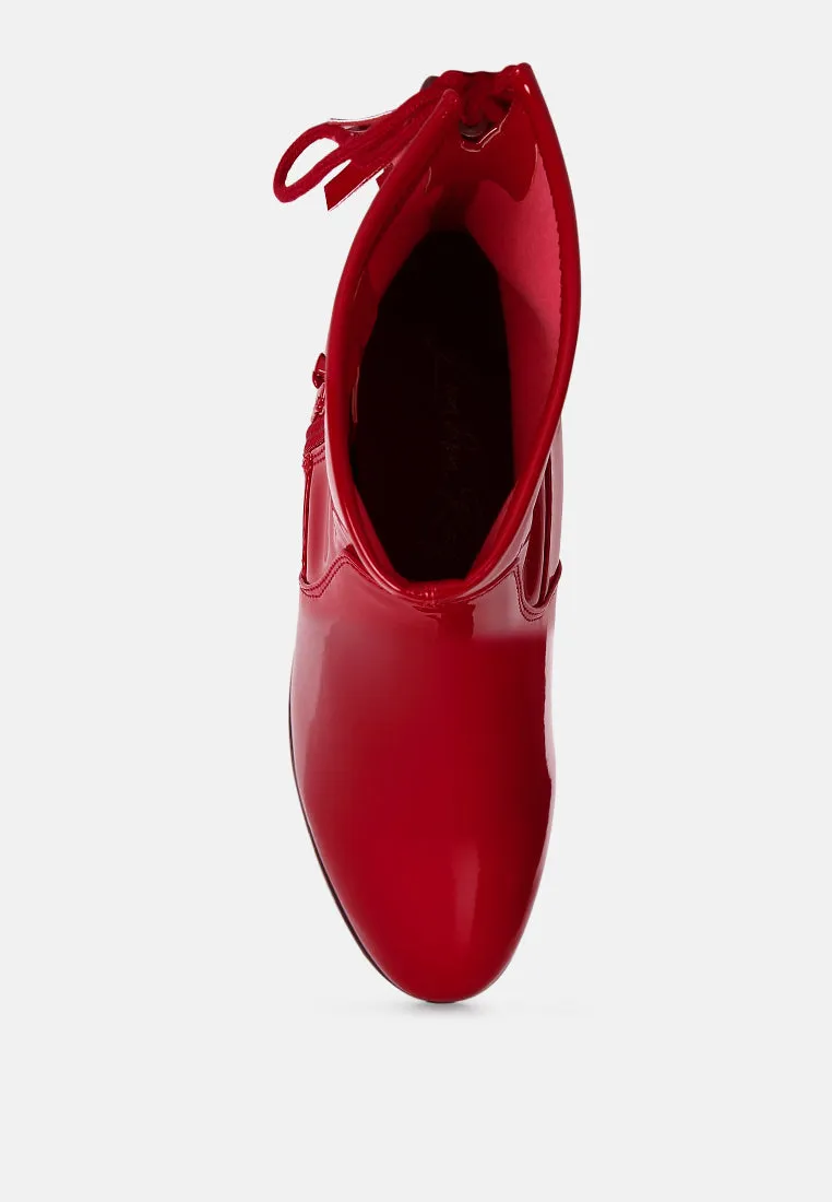 Tassels detail ankle boots